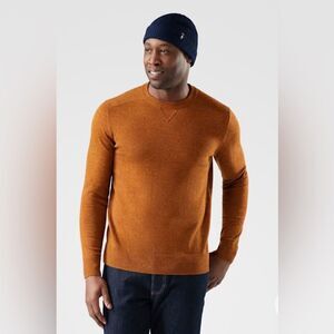 Smartwool Men's Sparwood Crew Sweater Pecan Brown-Squash